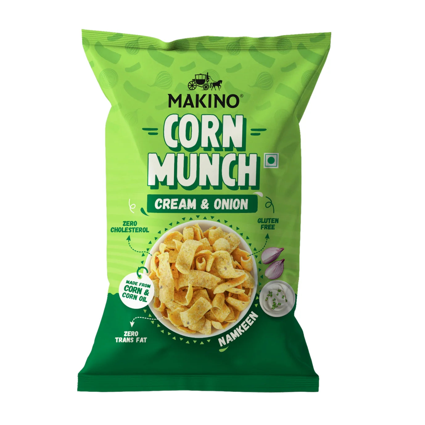 CREAM & ONION CORN MUNCH MAKINO