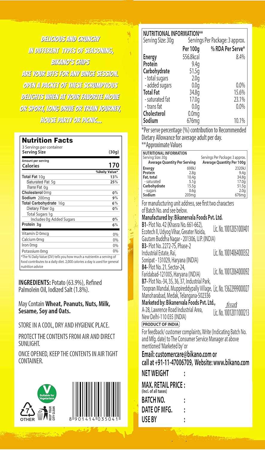 Simply Salted Chips