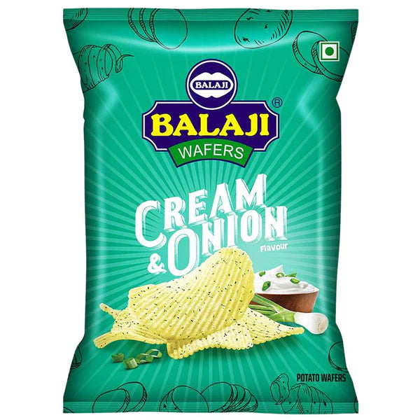 Balaji · Cream & onion potato wafer (135G)