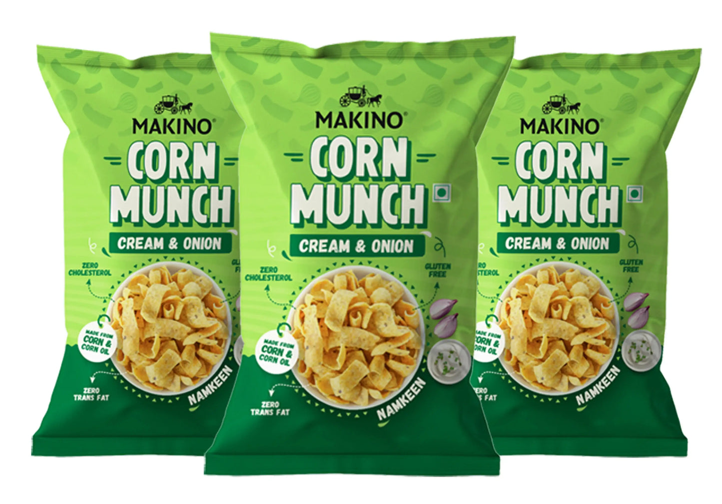 CREAM & ONION CORN MUNCH MAKINO