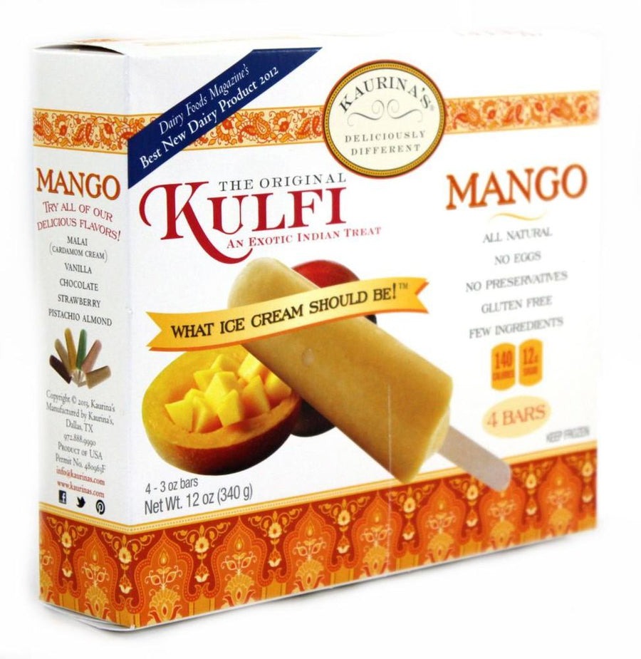 Mango kulfi bars