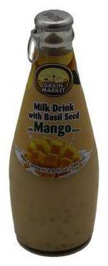 Grain Market Mango Milk Drink With Basil Seeds