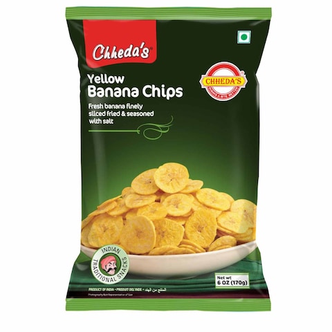 Yellow banana chips