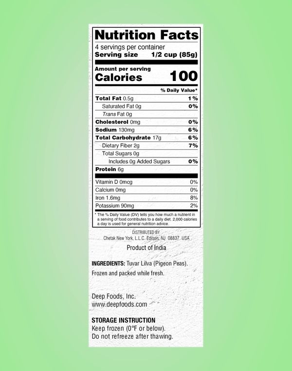 Deep · Frozen vegetable tuvar lilva (12 oz)