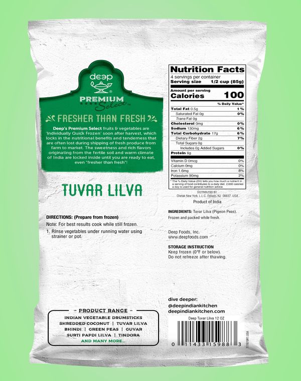 Deep · Frozen vegetable tuvar lilva (12 oz)