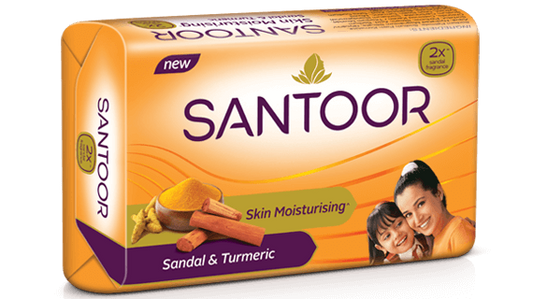 Sandal & turmeric soap (orange) santoor