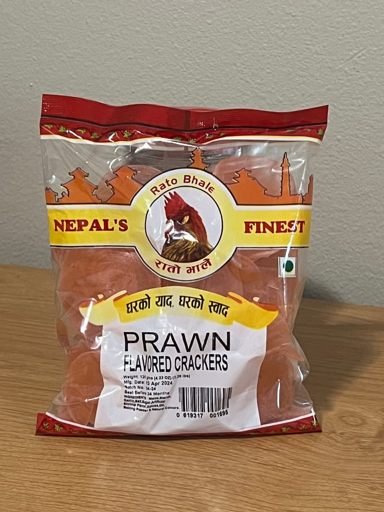 PRAWN FLAVORED CRACKERS RATO BHALE