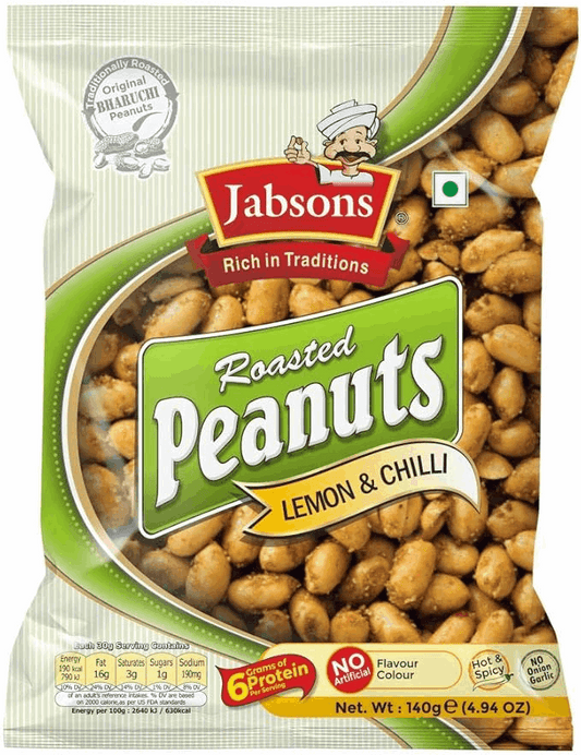 Roasted peanuts chilli lemon