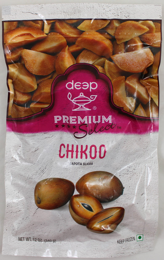 Frozen fruit chickoo slice (12 oz)