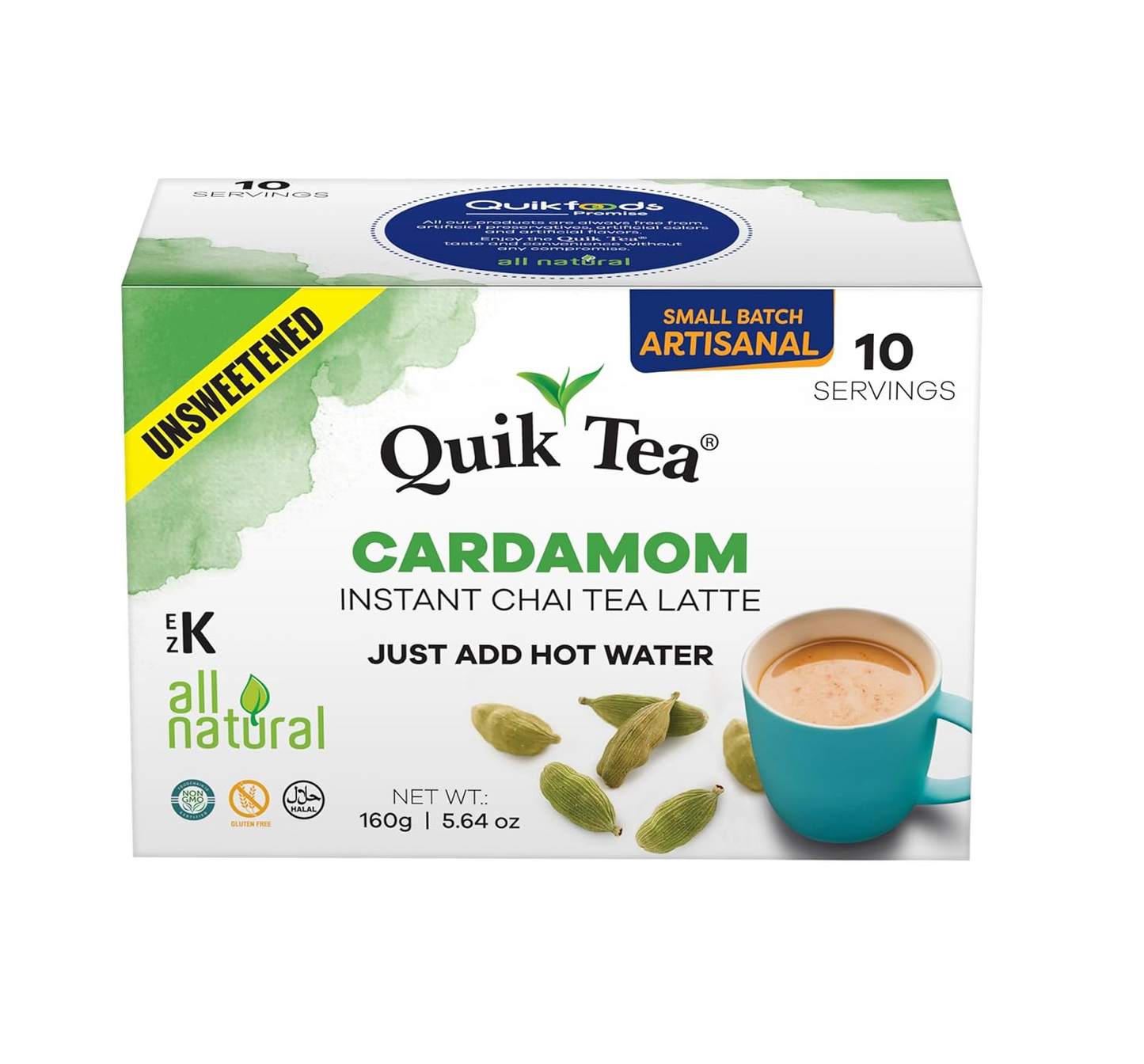 Unsweetened cardmom chai