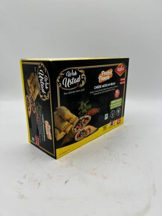 Cheese mexican bean pocket punch